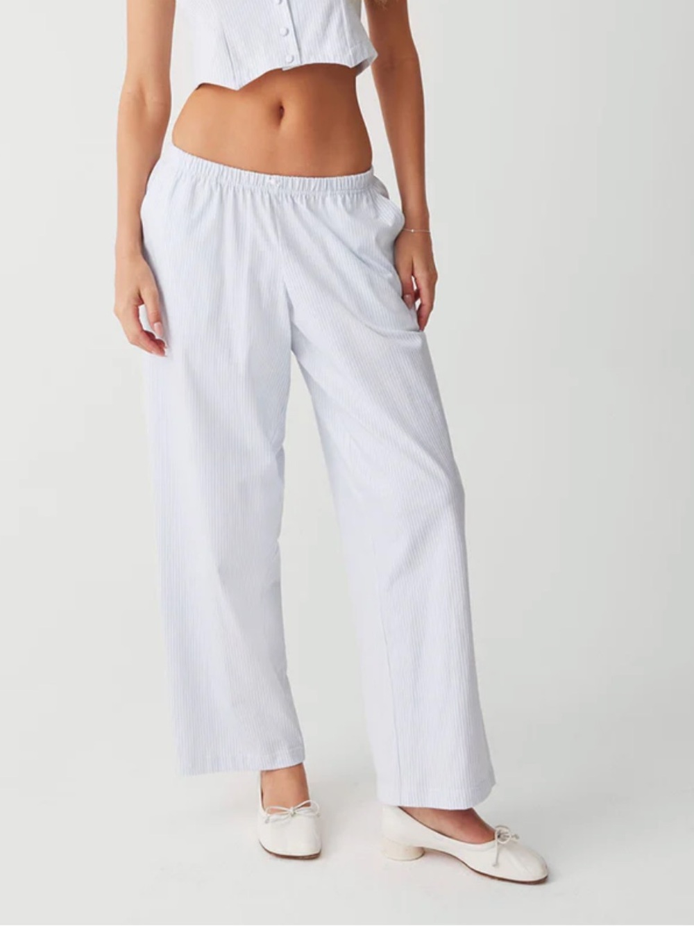 Frankie's Bikinis Nantucket Striped Cotton Pant